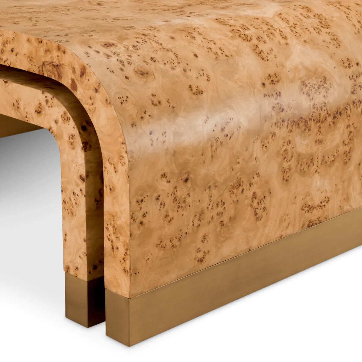 Mappa Burl Three-Piece Coffee Table