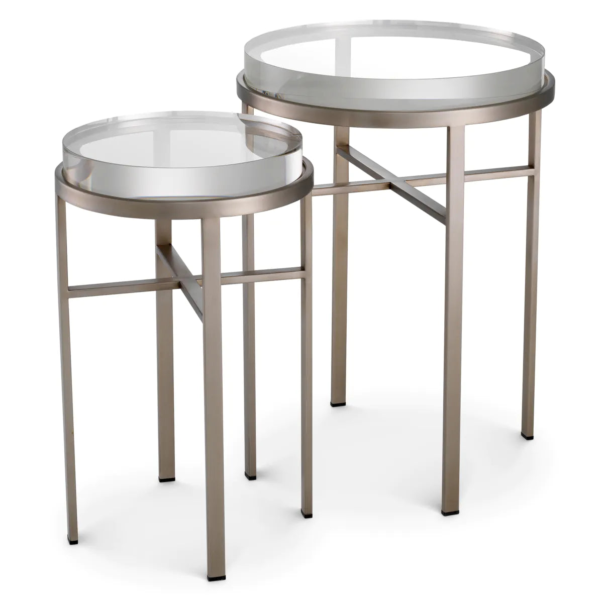 Hoxton Lens Tables | Nickel