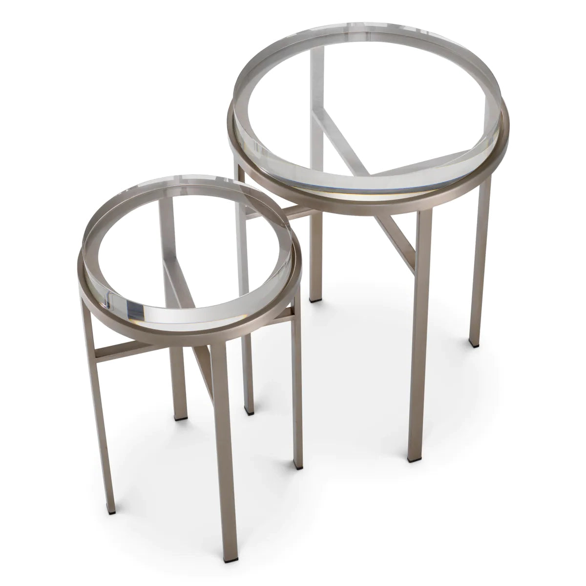Hoxton Lens Tables | Nickel