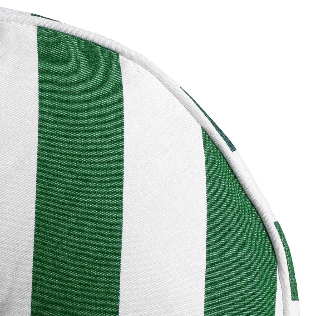 Round Striped Outdoor Pillow | Beige Stripe