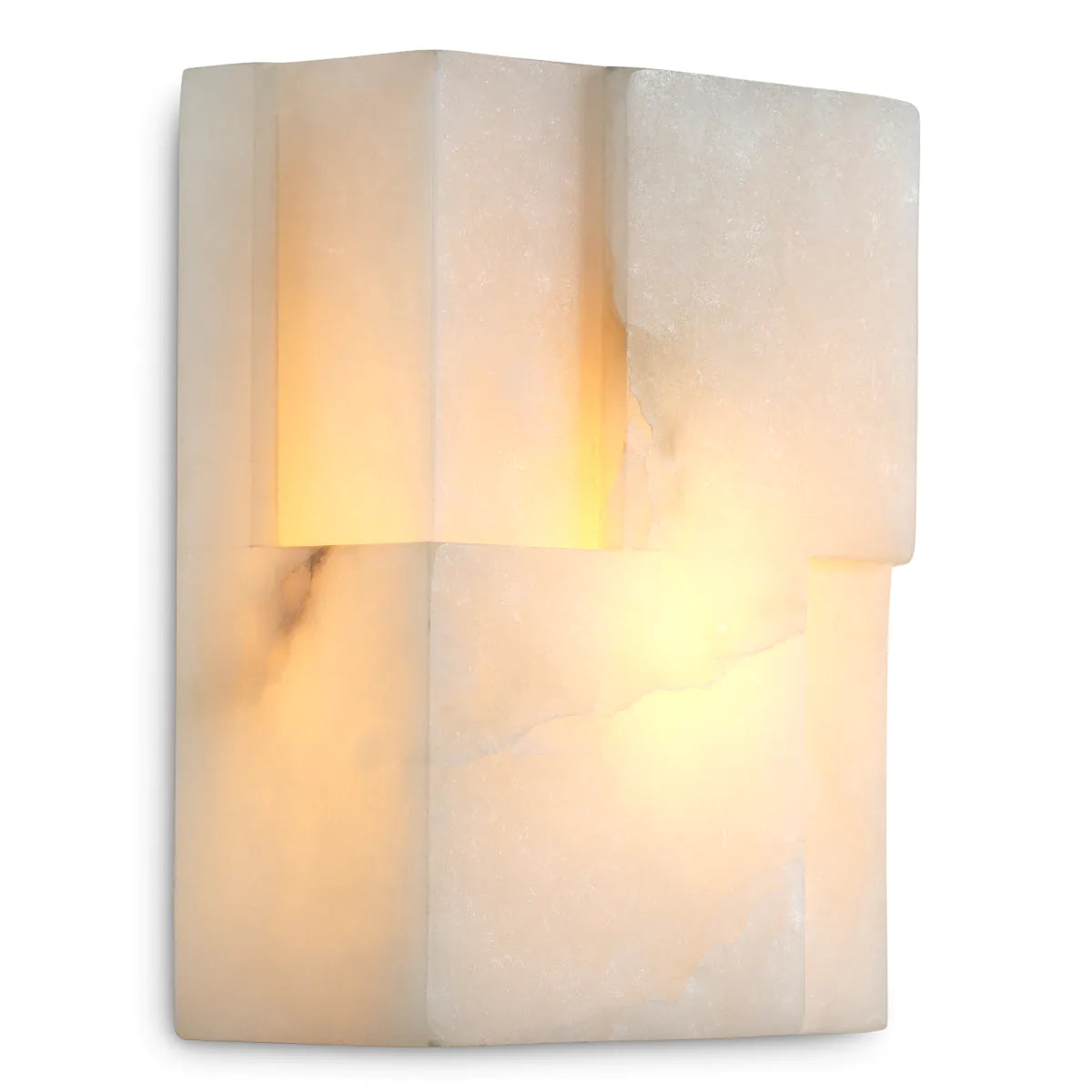 Alabaster Block Sconce
