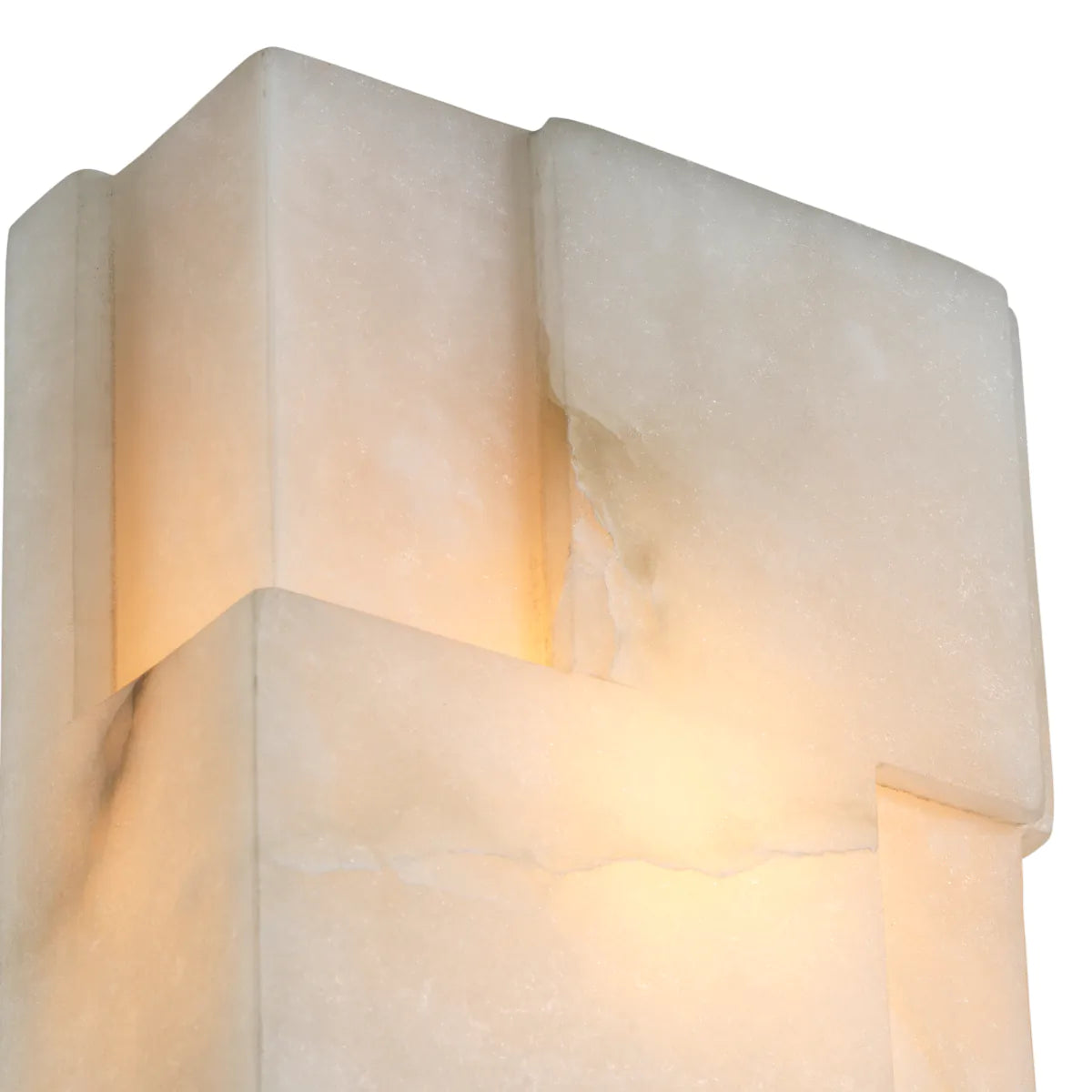 Alabaster Block Sconce