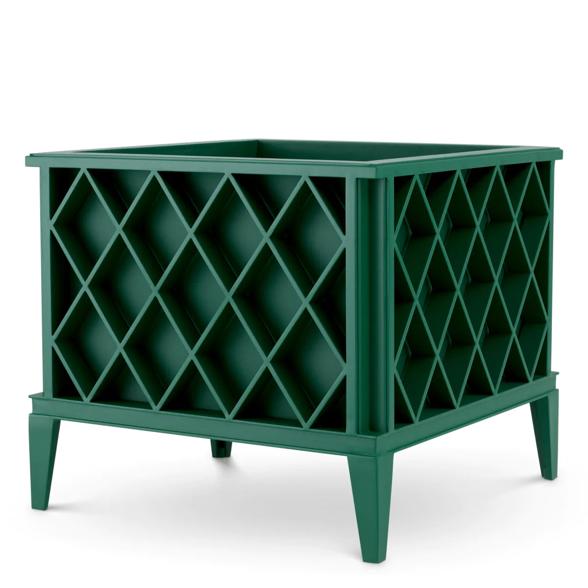 Parisian Lattice Planter | Green