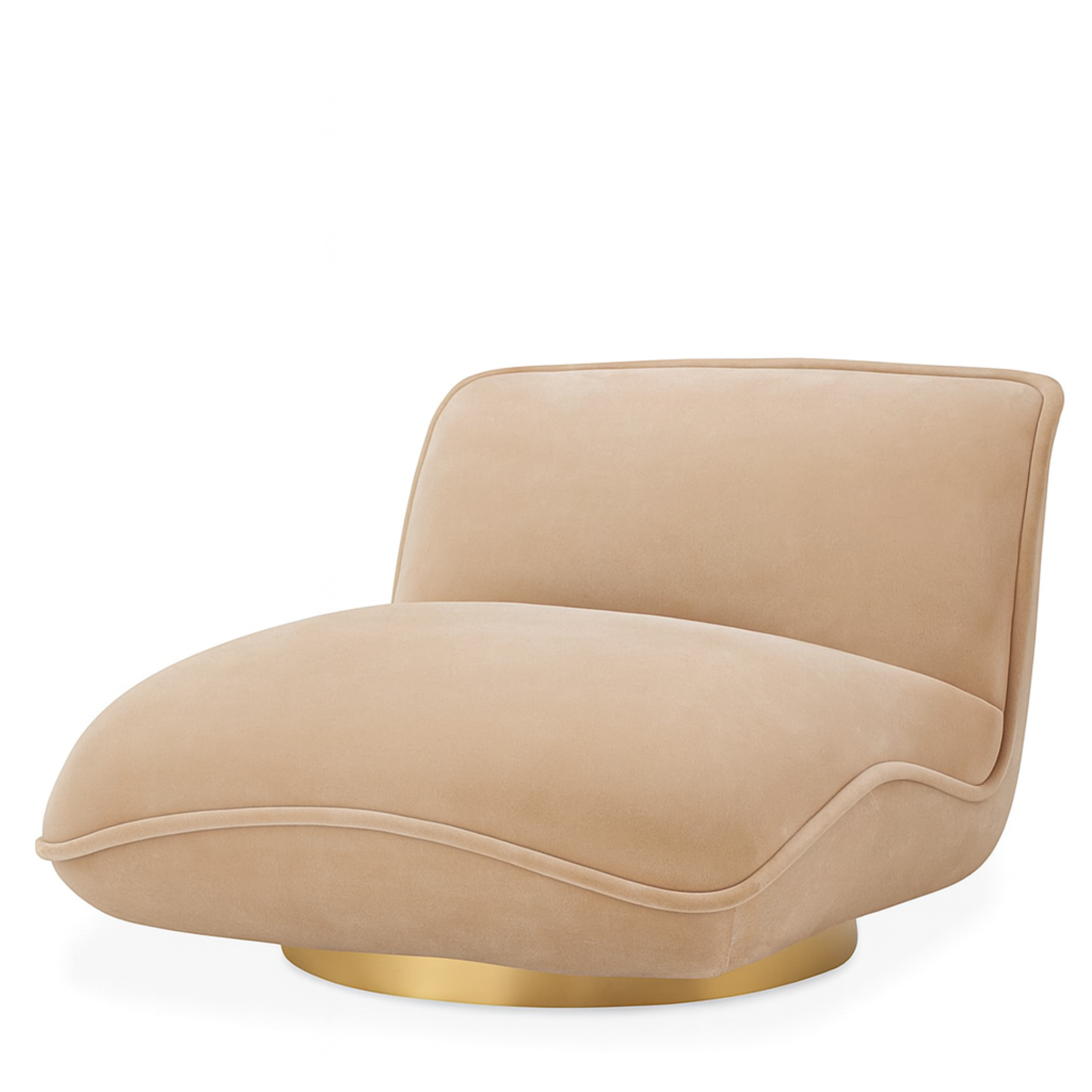 Relax Swivel Chair | Nude Velvet