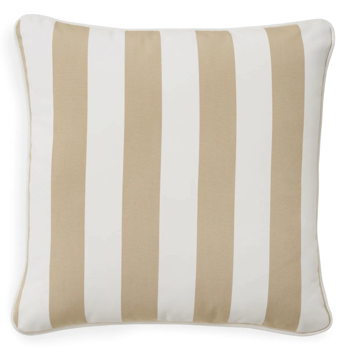 Beige Stripe Outdoor Pillows