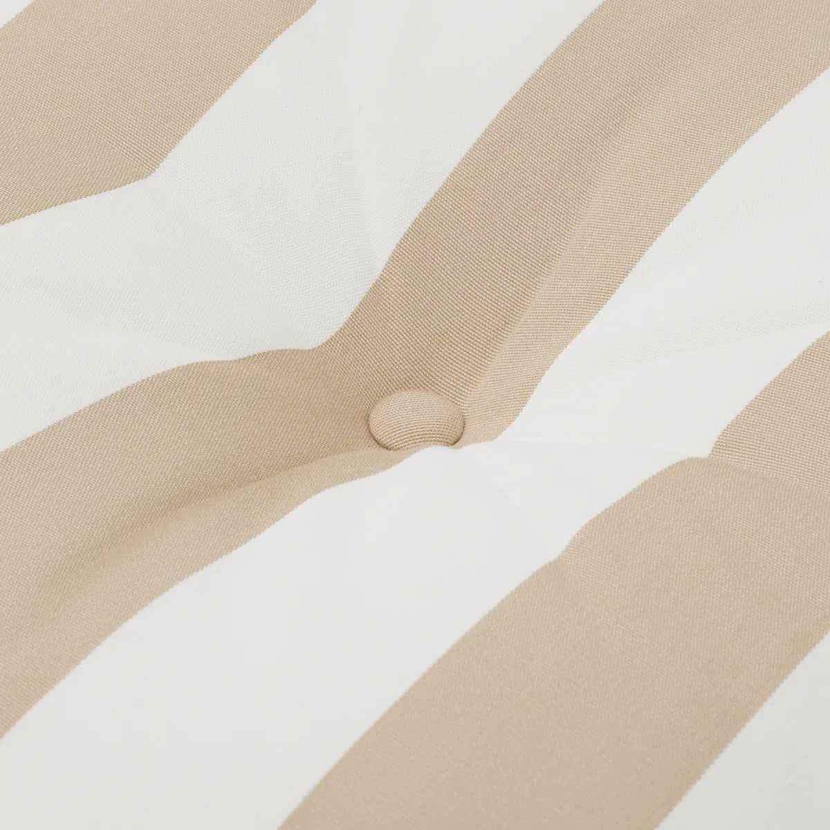 Round Striped Outdoor Pillow | Beige Stripe