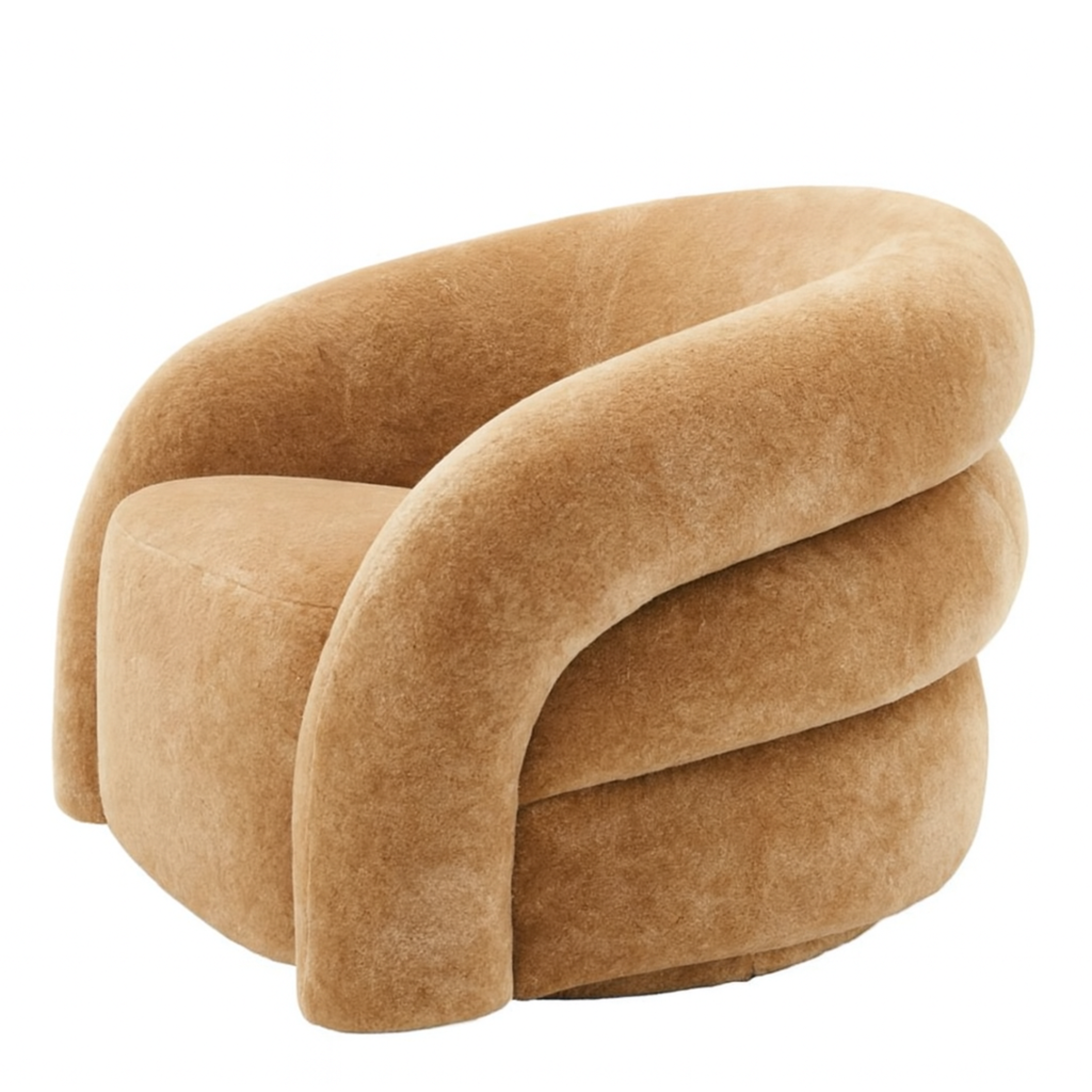 Novelle Swivel Chair | Alpaca Shearling