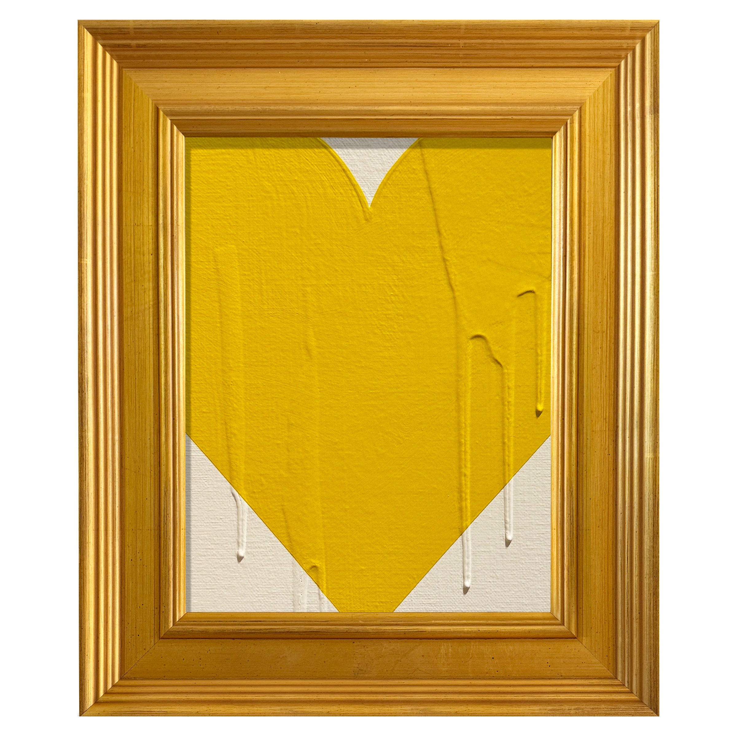 Ron Giusti Mini Heart Cream Yellow 8” x 10”