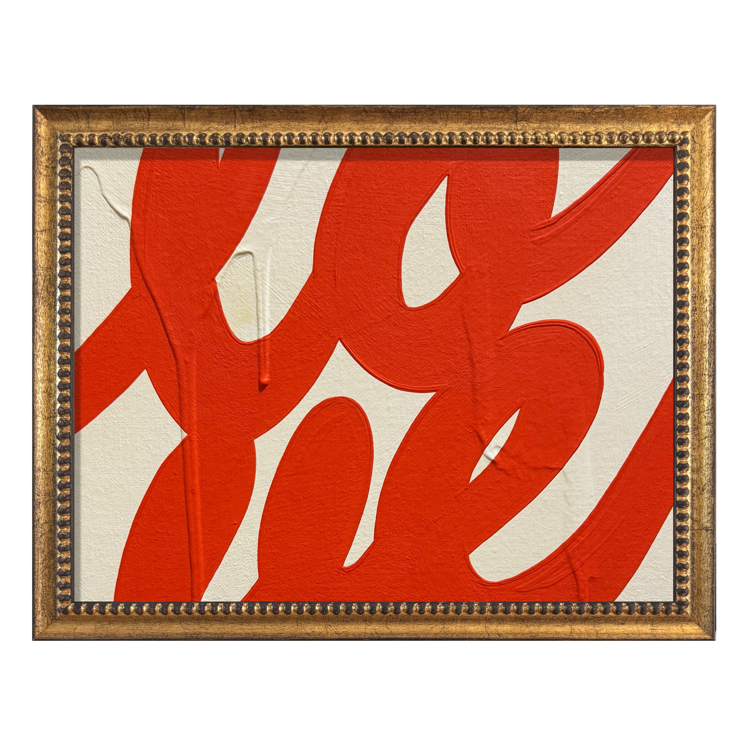 Ron Giusti Mini LOVE Cream Orange 12” x 9”