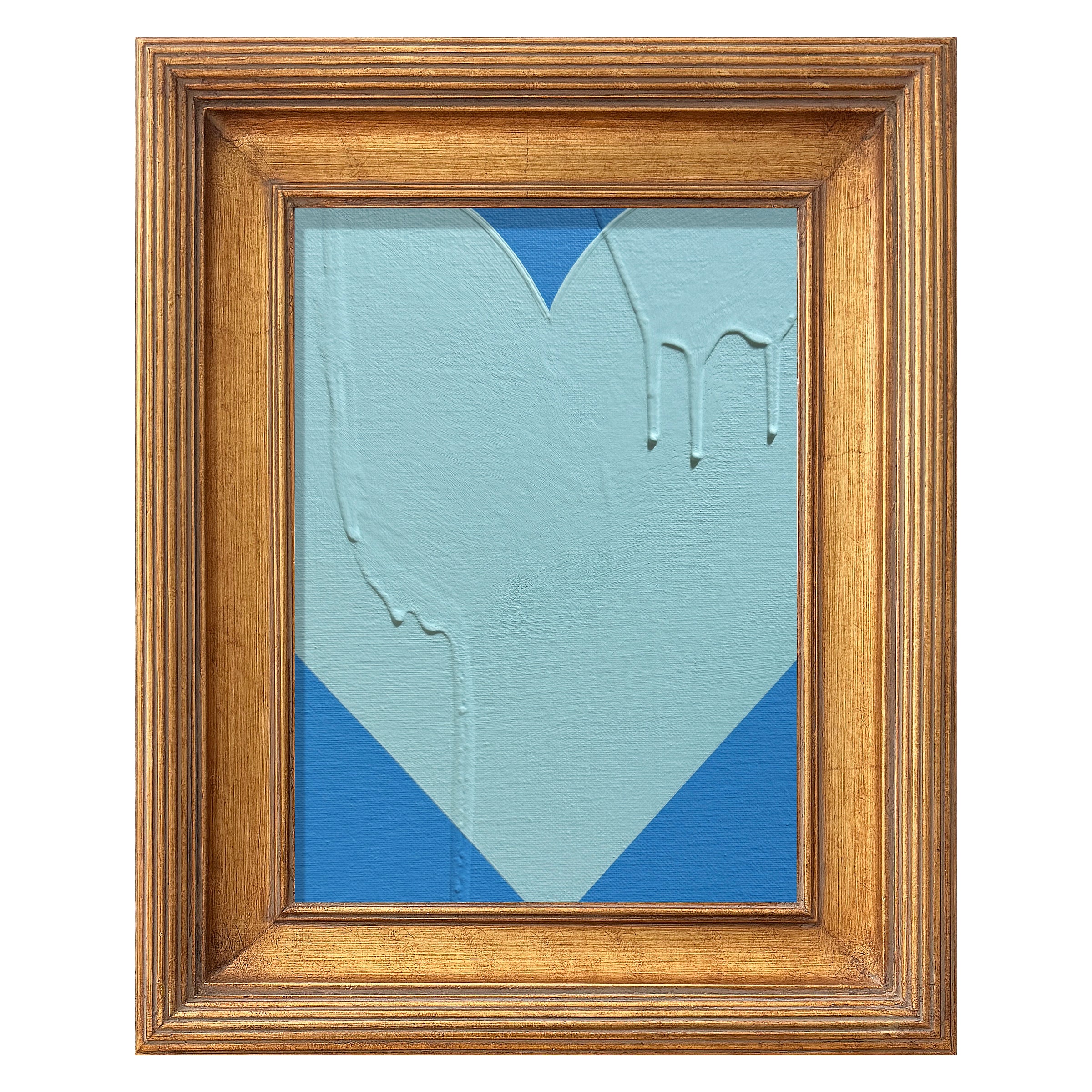 Ron Giusti Mini Heart Azure Light Blue 9” x 12”