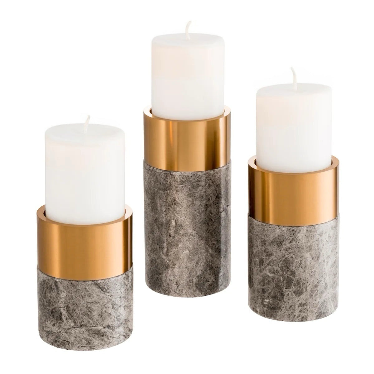 Sierra Votive Set | Black Marble