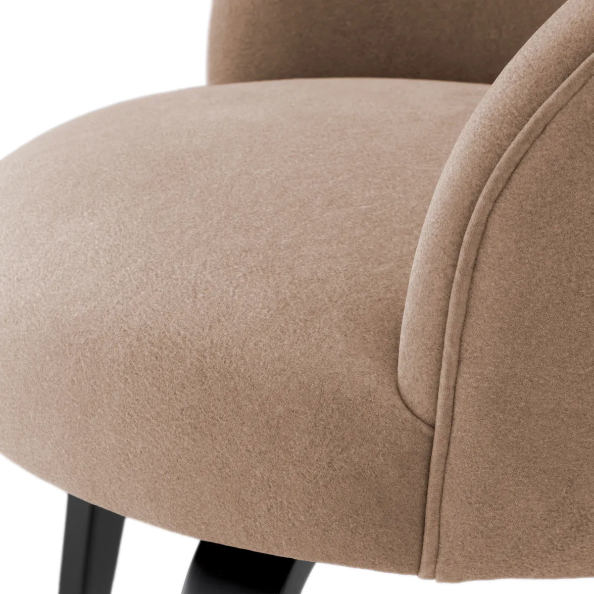Vichy Curved Back Dining Chair | Beige
