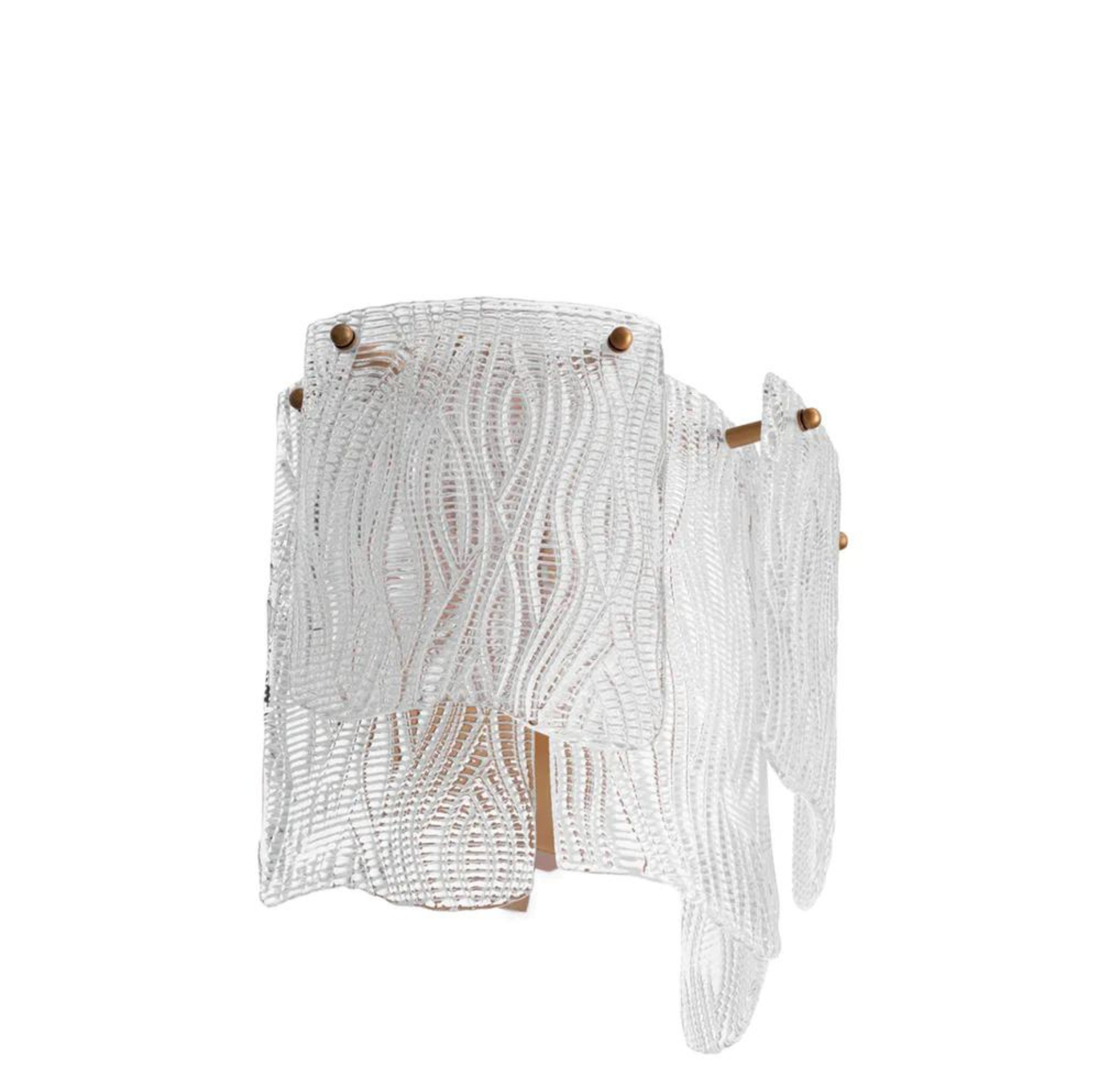 Asinara Sconce | Textured Glass