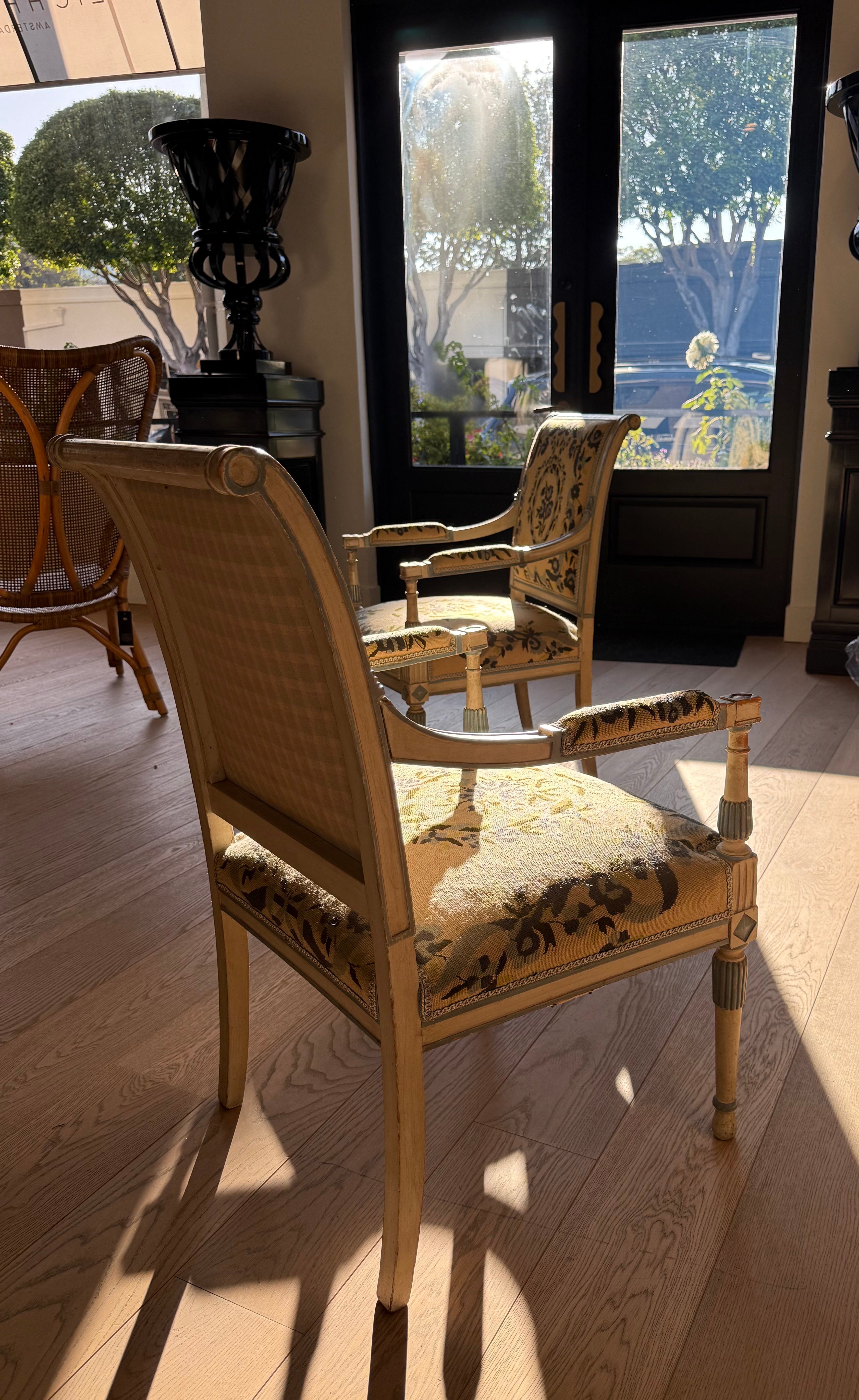 A Pair of Belle Époque ‘Grisaille’ Fauteuils