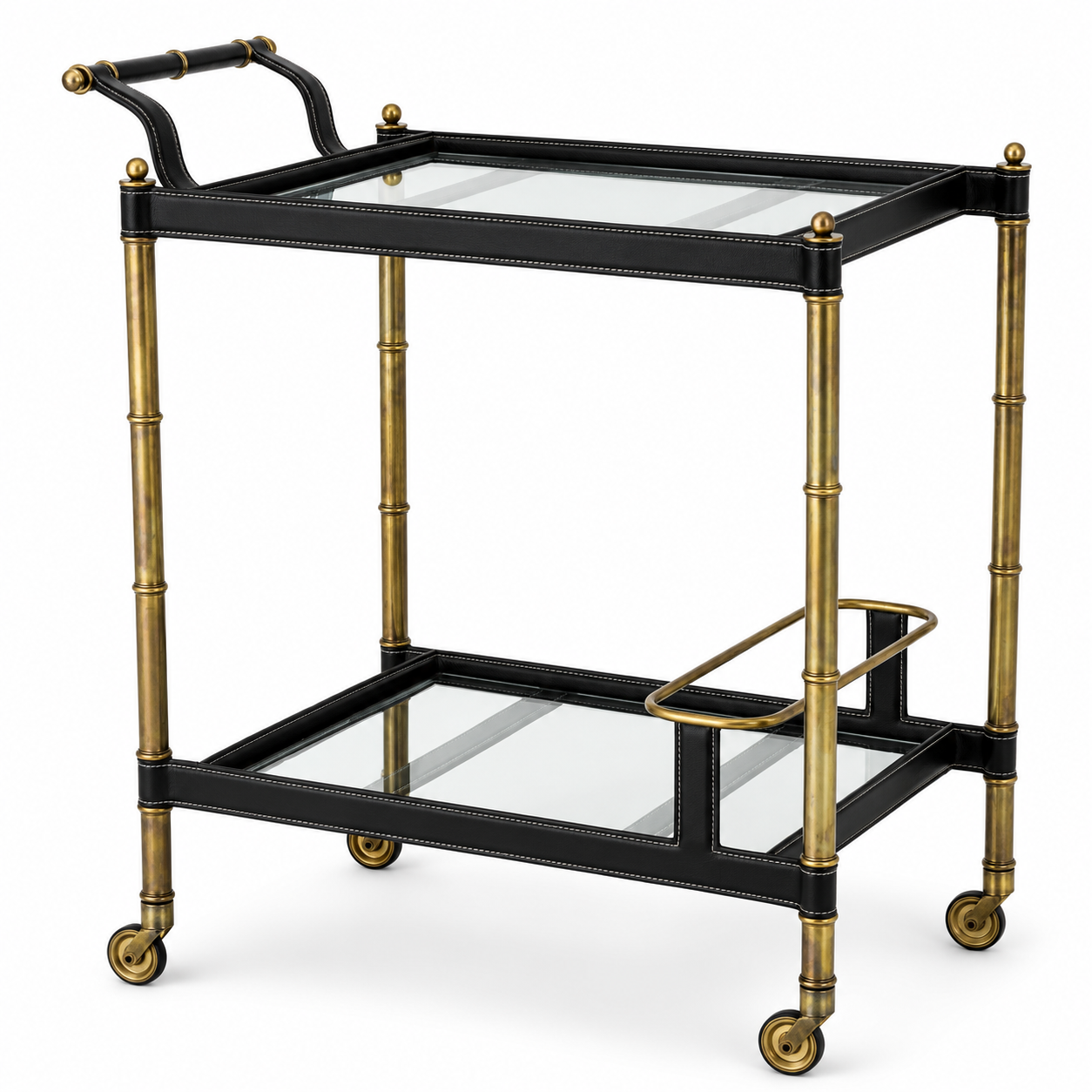 Princess Leather Bar Cart