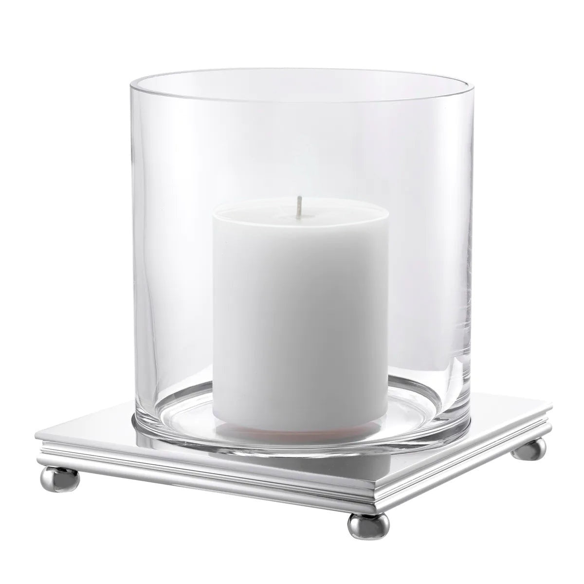 Vivian Polished Nickel Hurricane