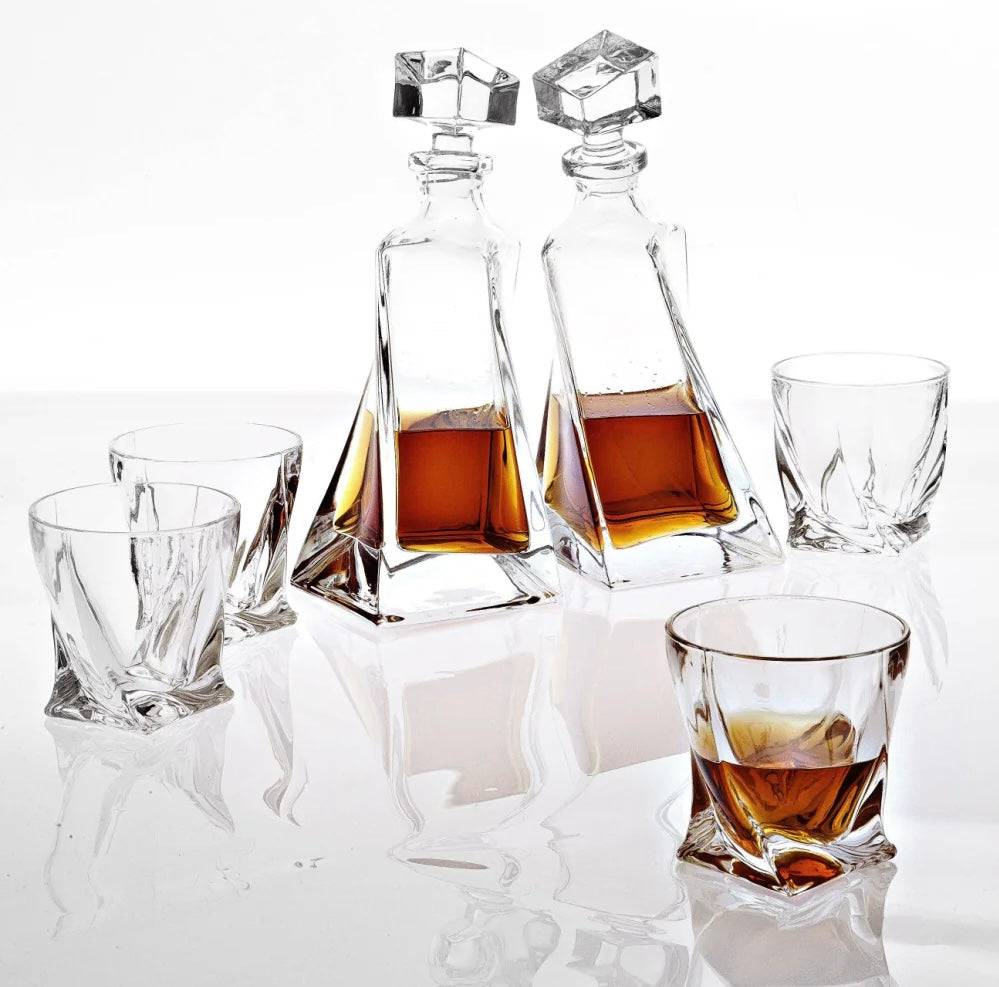 Saphire Crystal Decanter Set