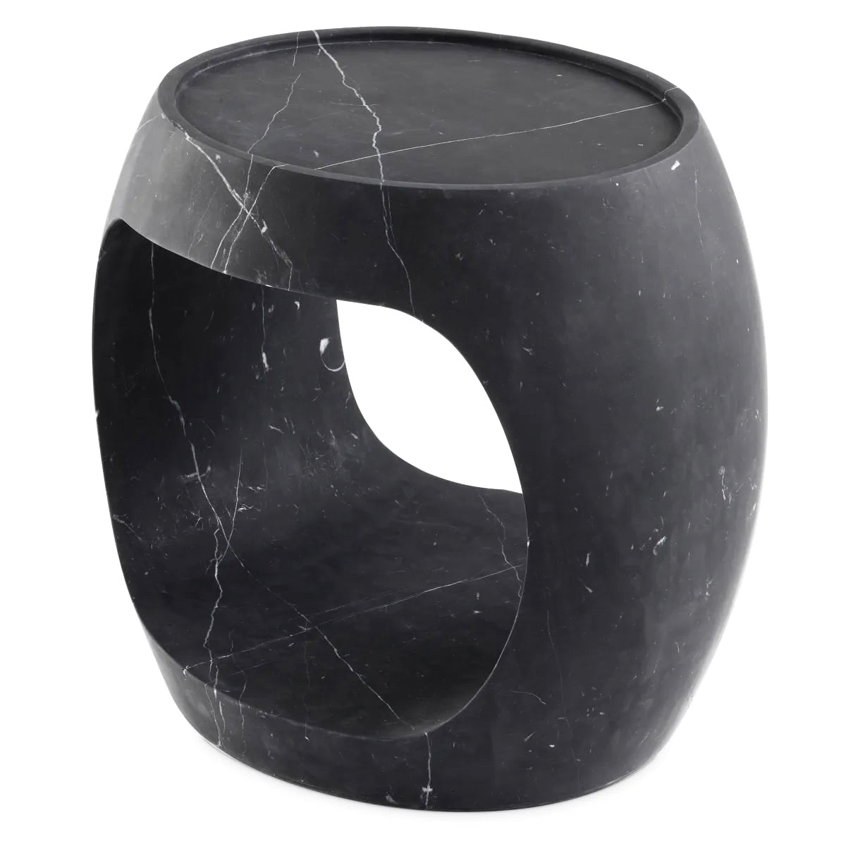 Clipper Side Table | Black Marble