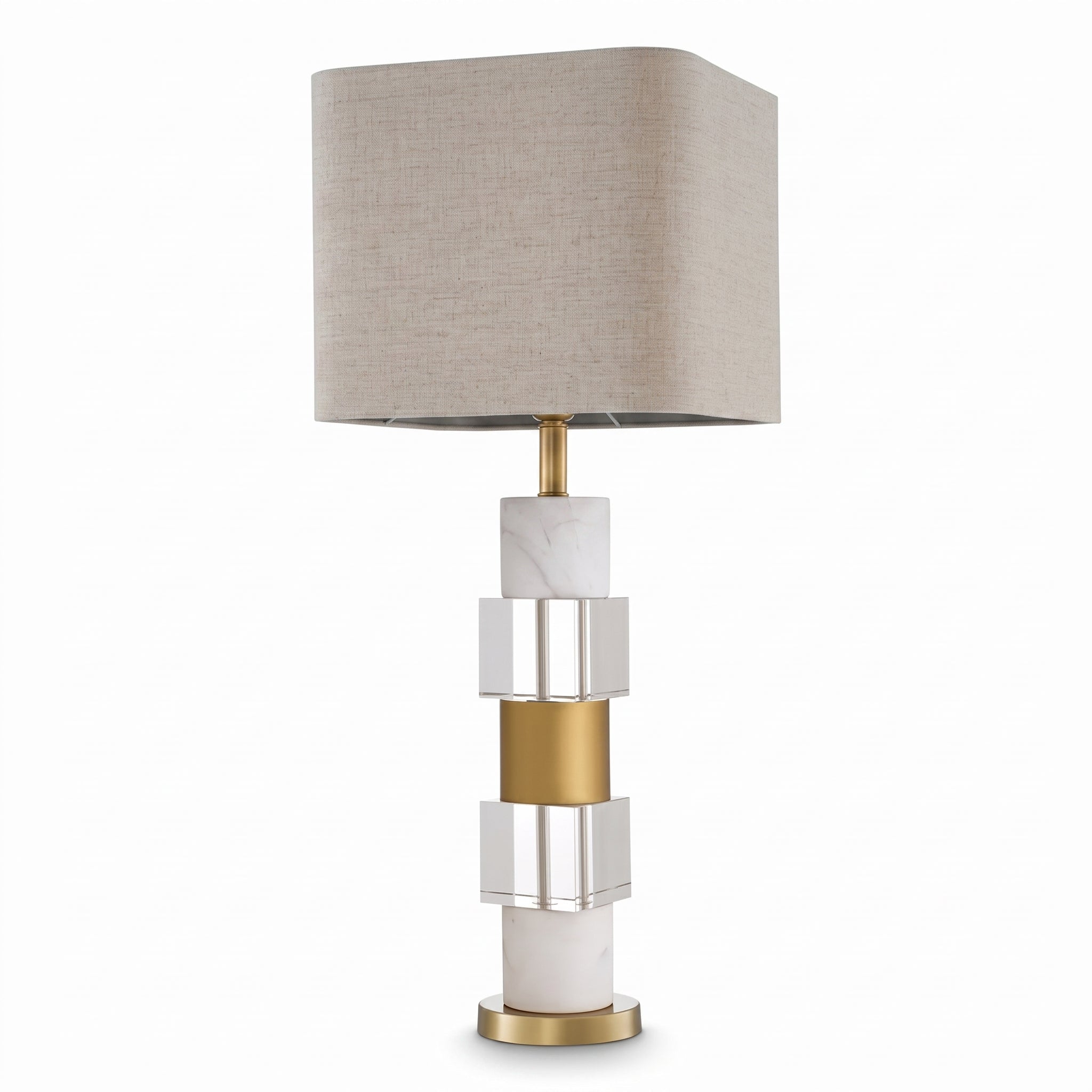 Cullingham Table Lamp | White Marble