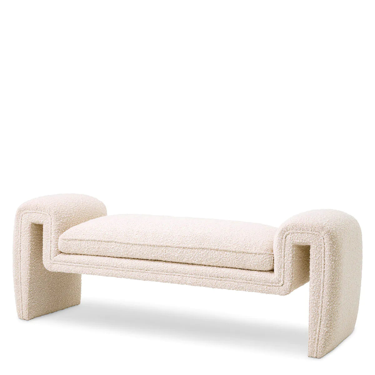 Tondo Bench | Bouclé Cream