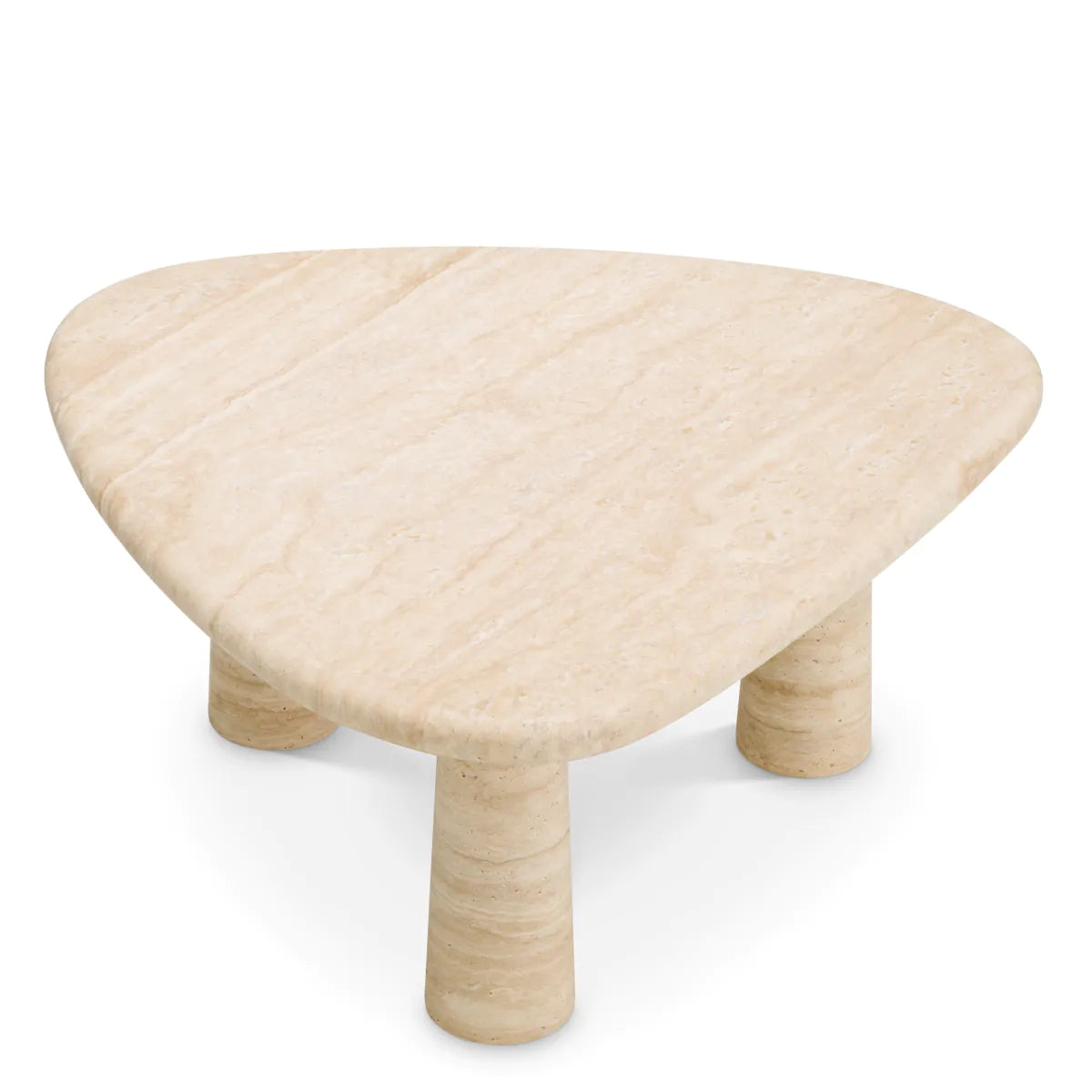 Larino Travertine Marble Side Table