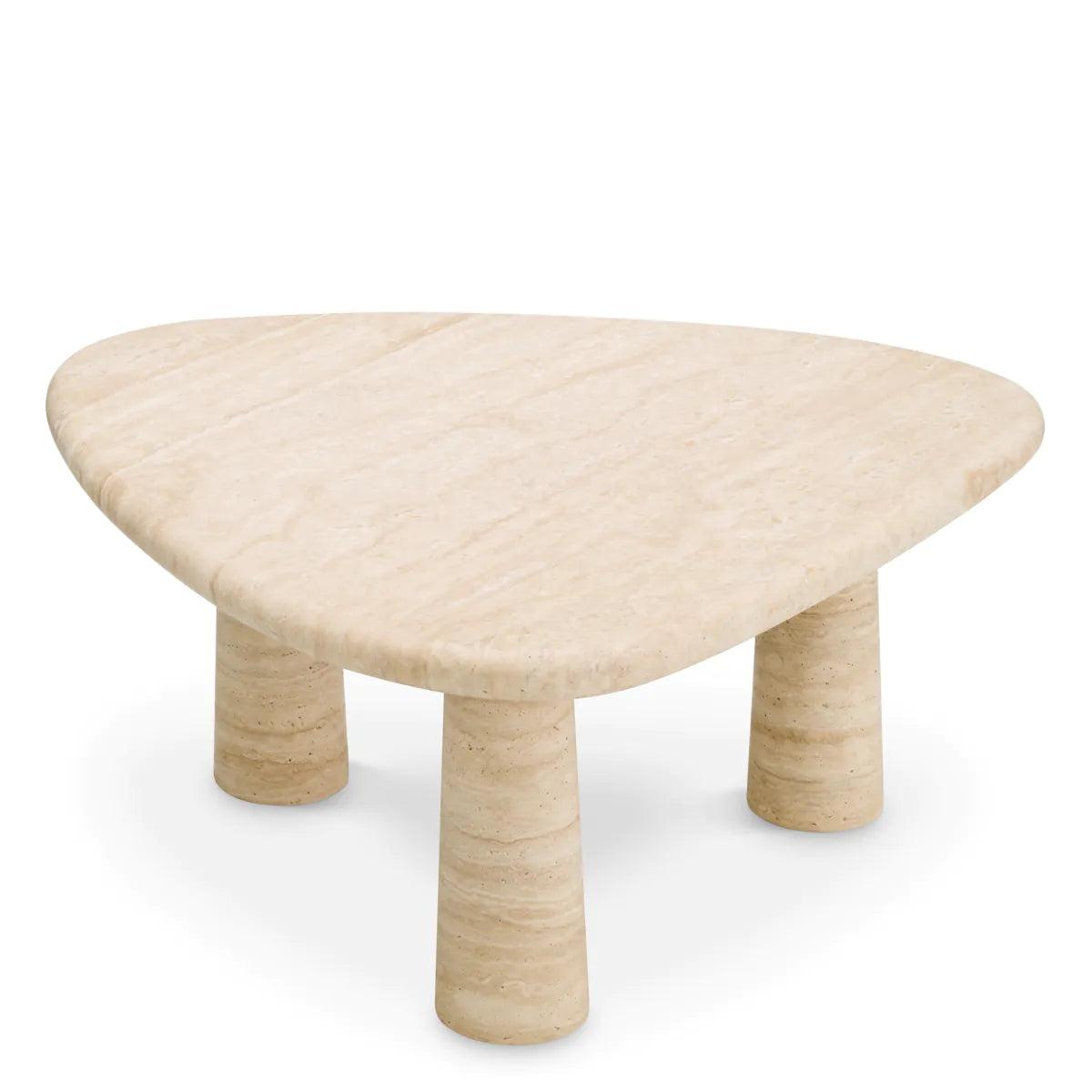 Larino Travertine Marble Side Table