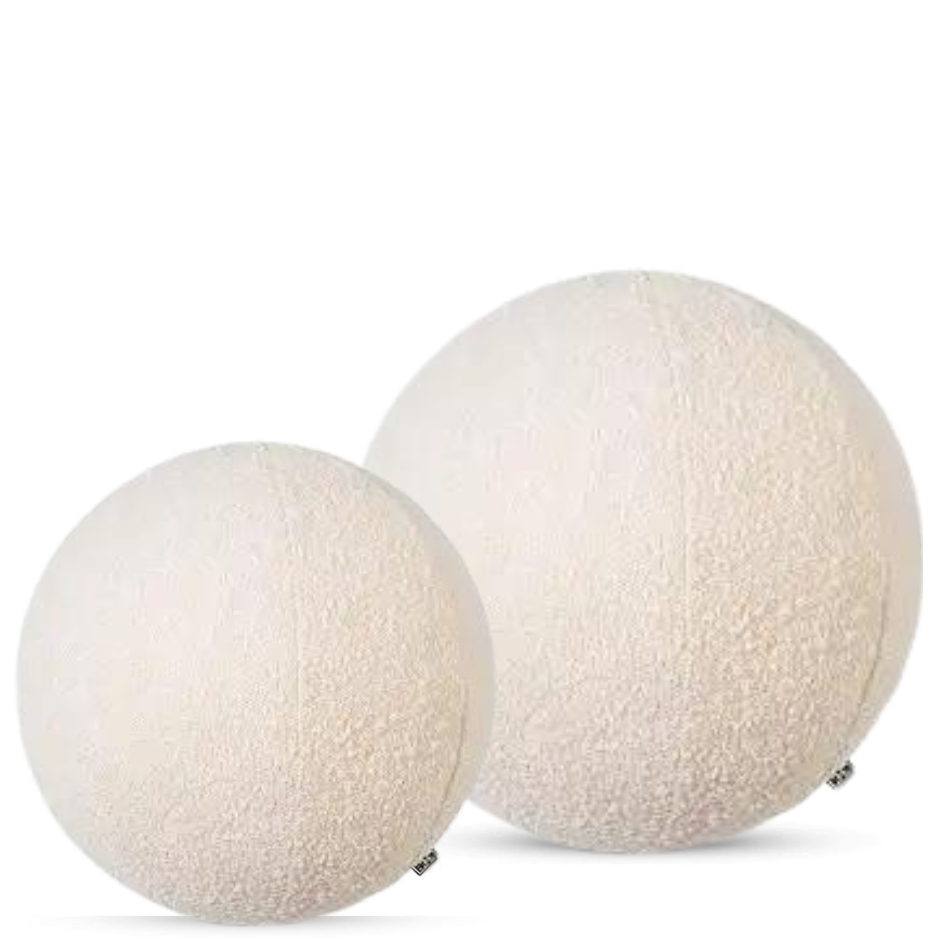Palla Boucle Pillows | Ivory