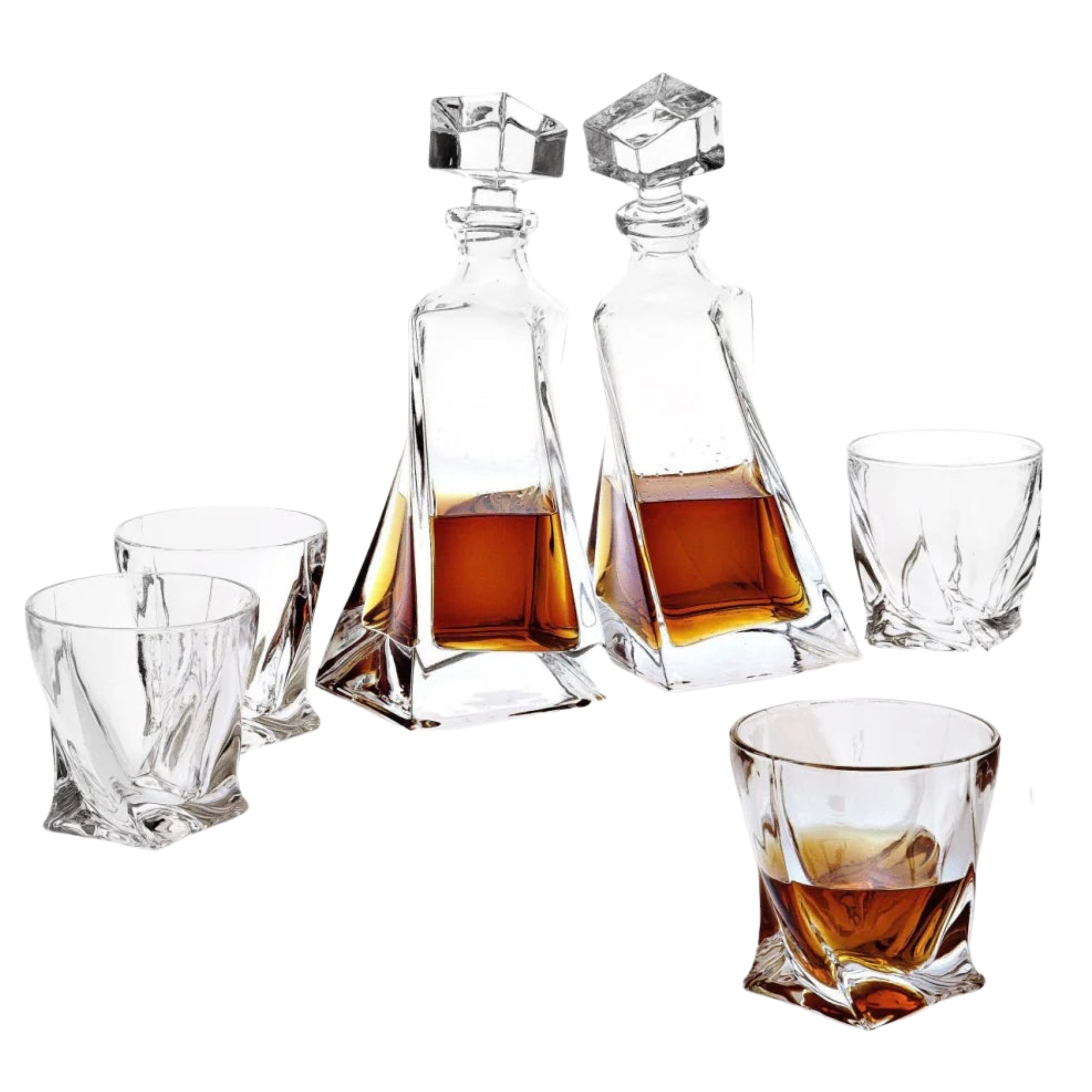 Saphire Crystal Decanter Set