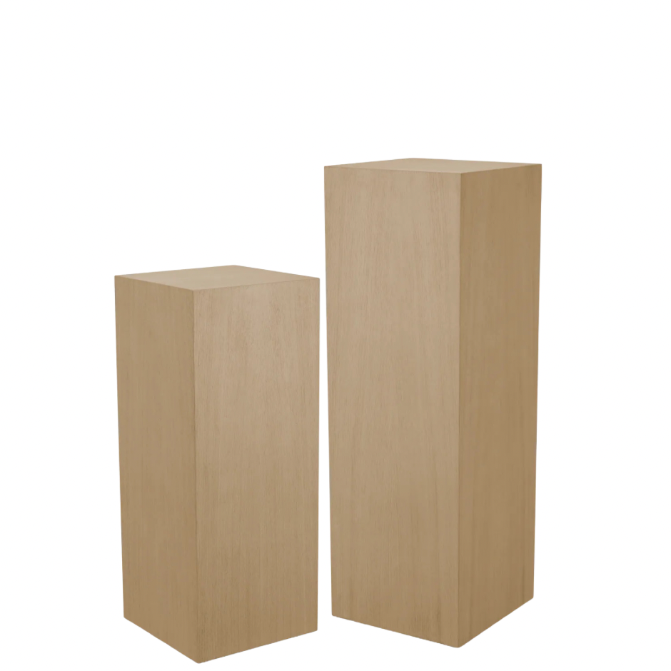 Grant Pedestals | Natural Oak