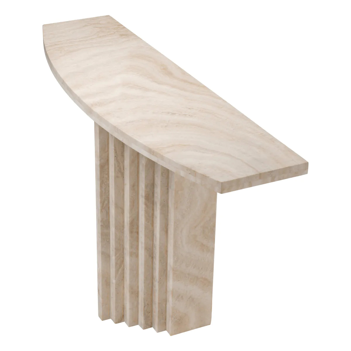Deco Travertine Console