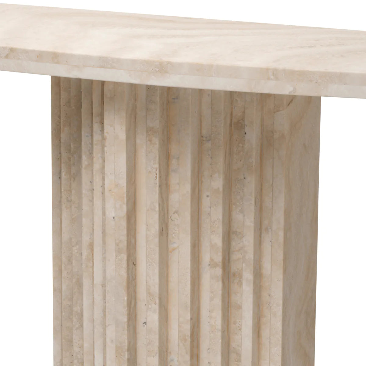 Deco Travertine Console