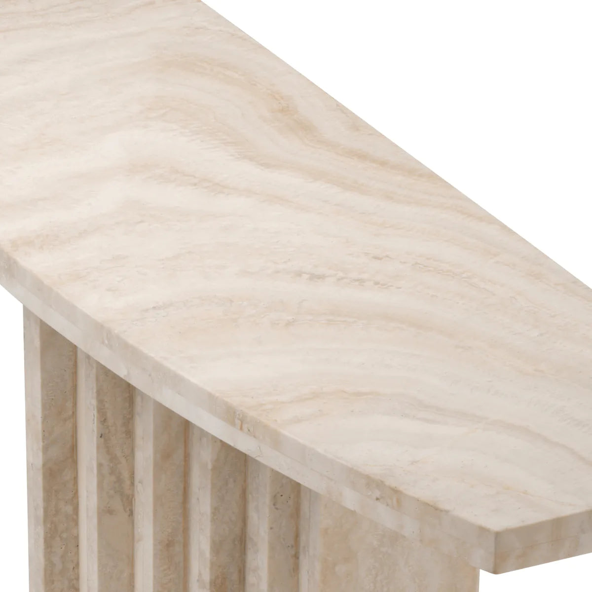Deco Travertine Console