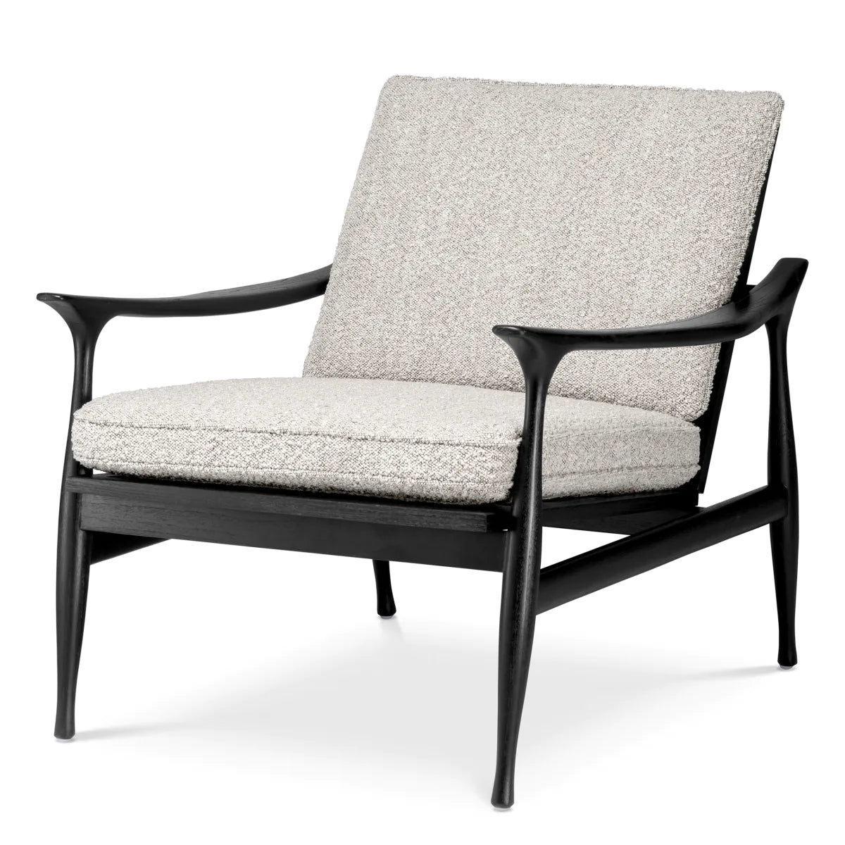 Mid-Century Manzo Lounge Chair | Black