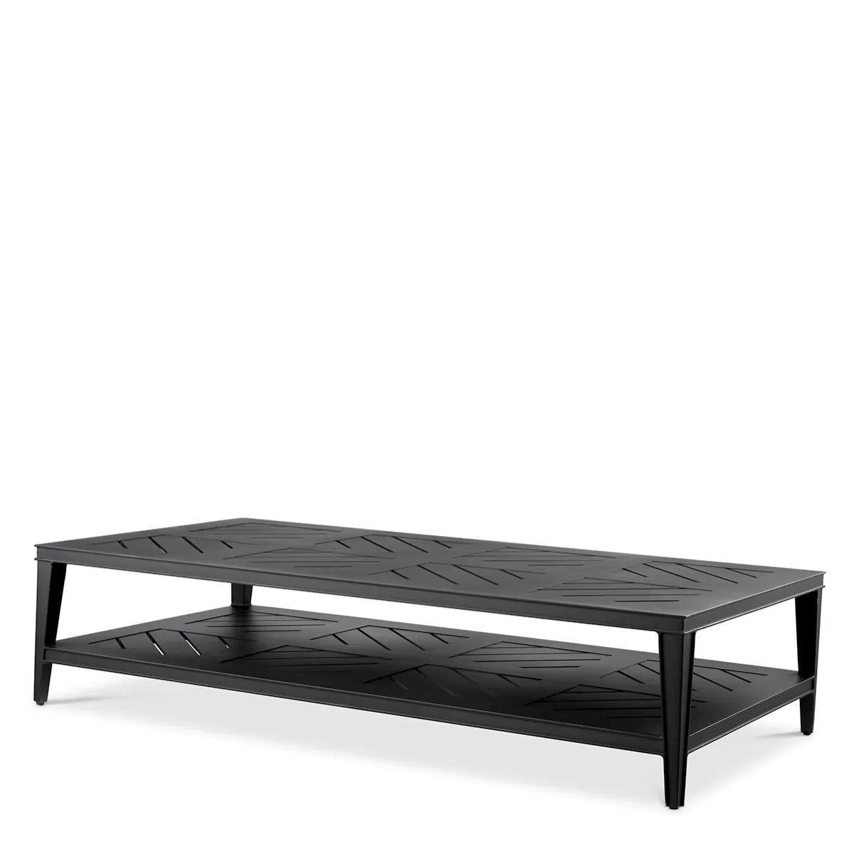Bell Rive Outdoor Coffee Table | Black Aluminum