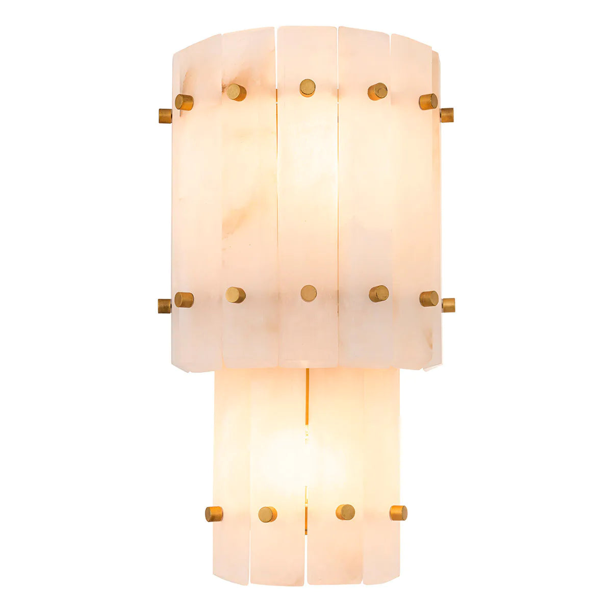 Blason Alabaster Two Tier Sconce