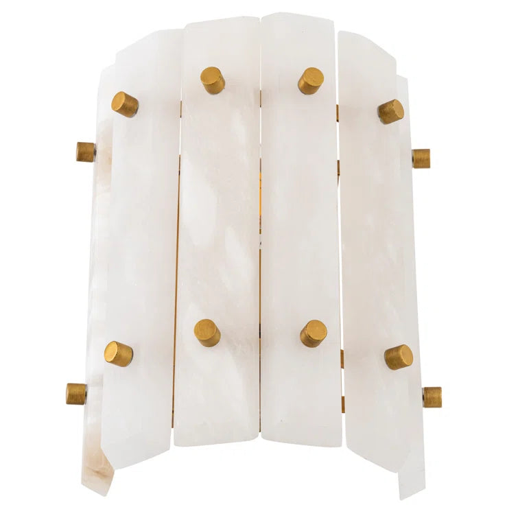 Blason Alabaster Single Tier Sconce
