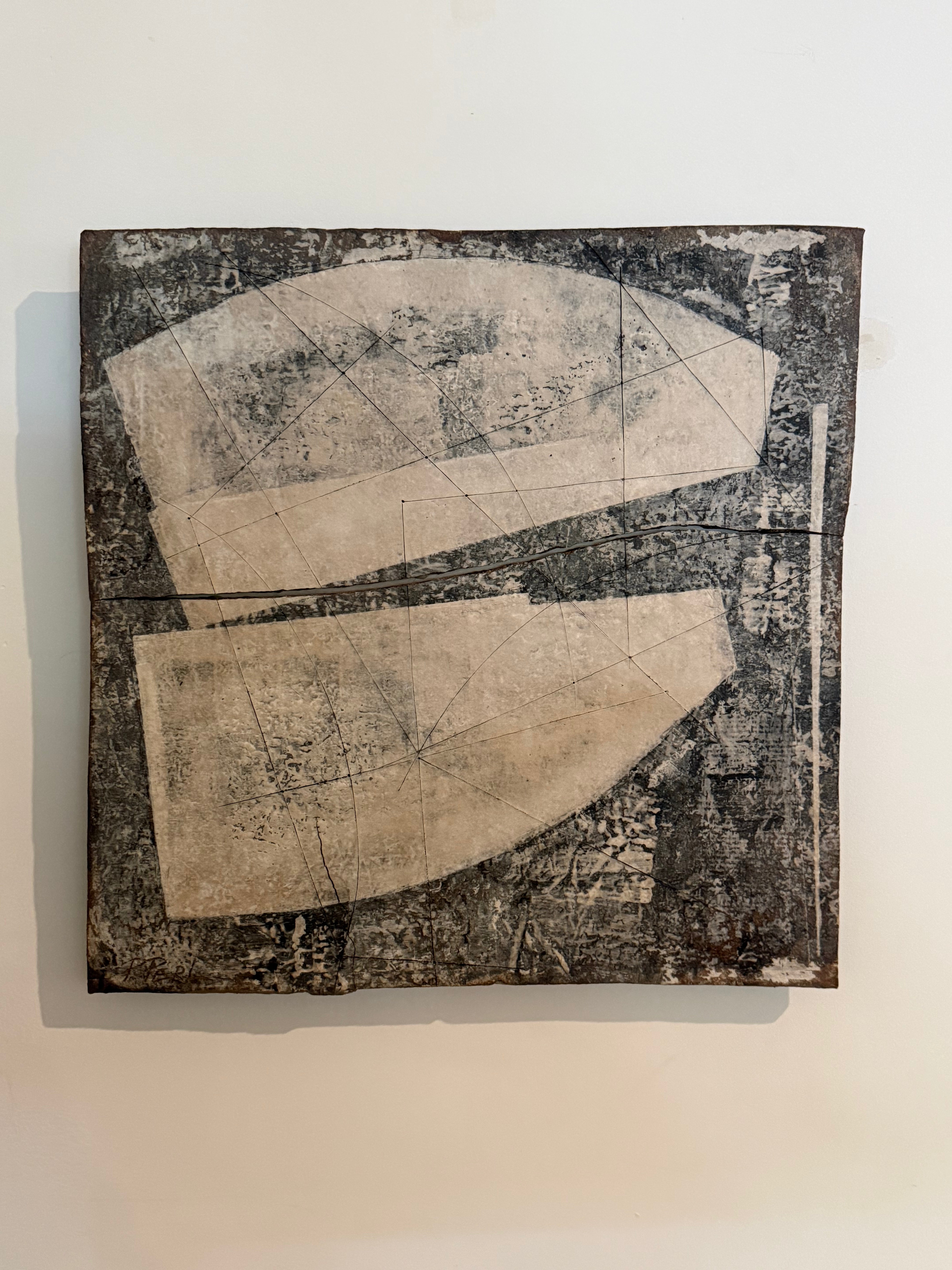 Framed Ceramic Abstract by Artist Polina Perl