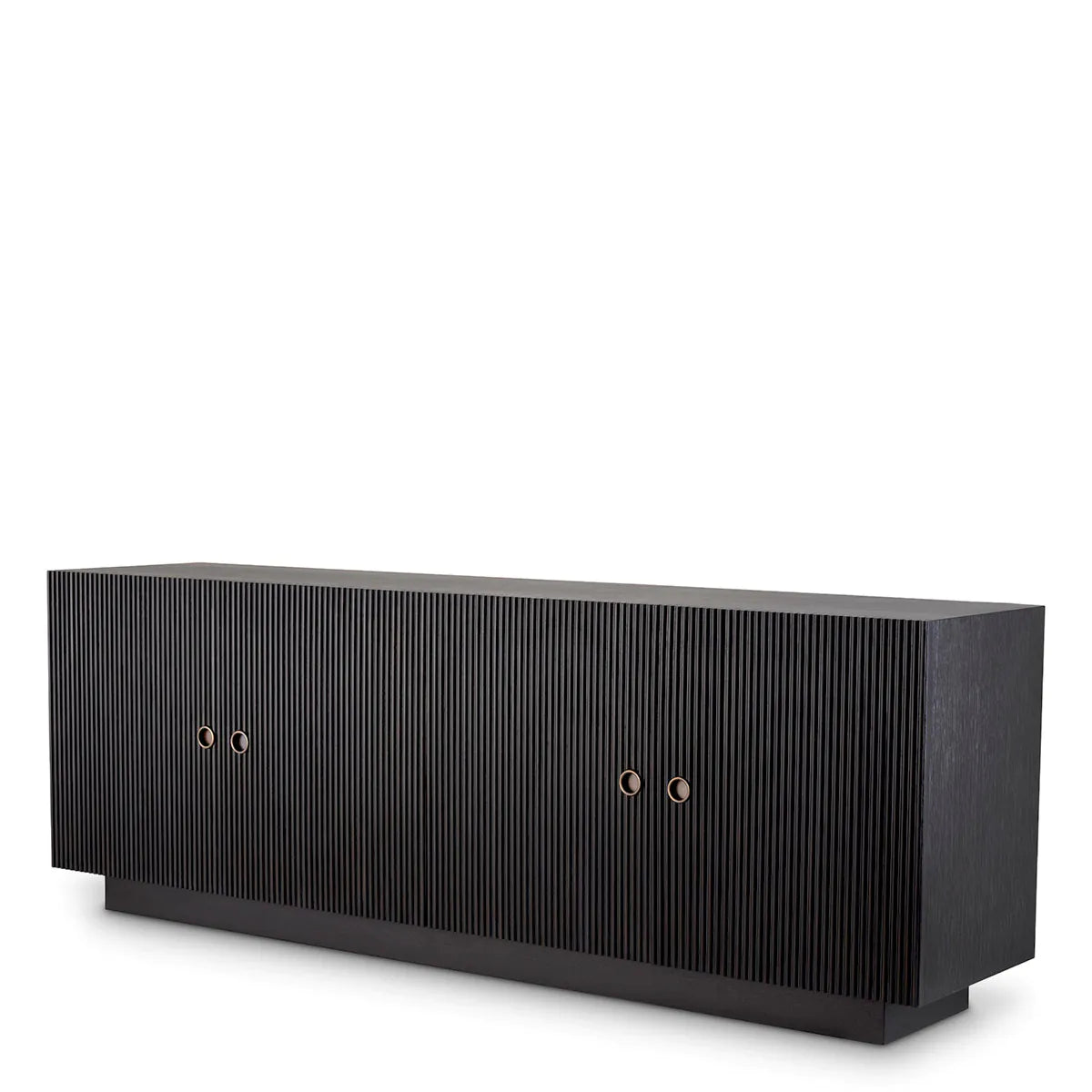 Dimitrios Fluted Oak Sideboard | Charcoal