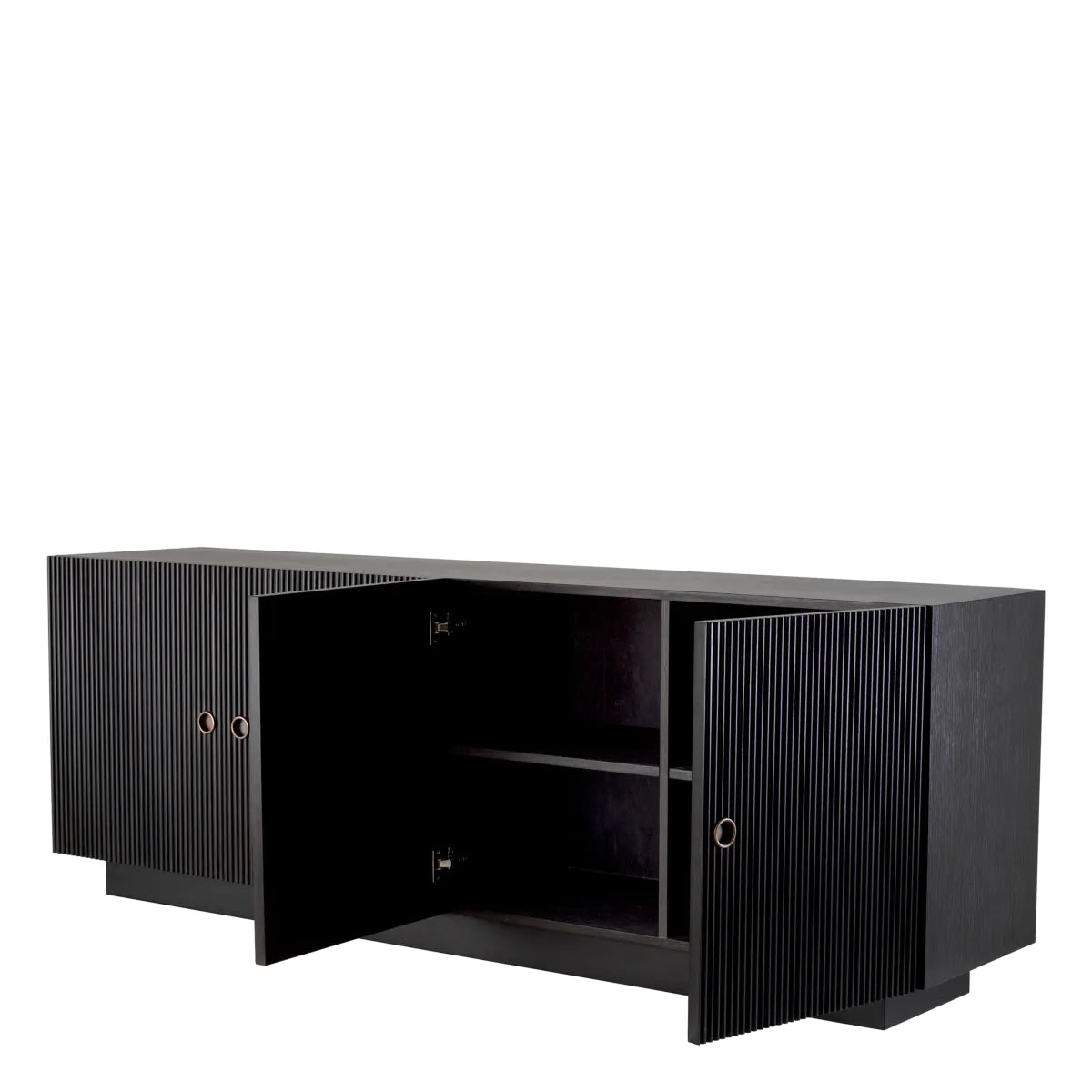 Dimitrios Fluted Oak Sideboard | Charcoal