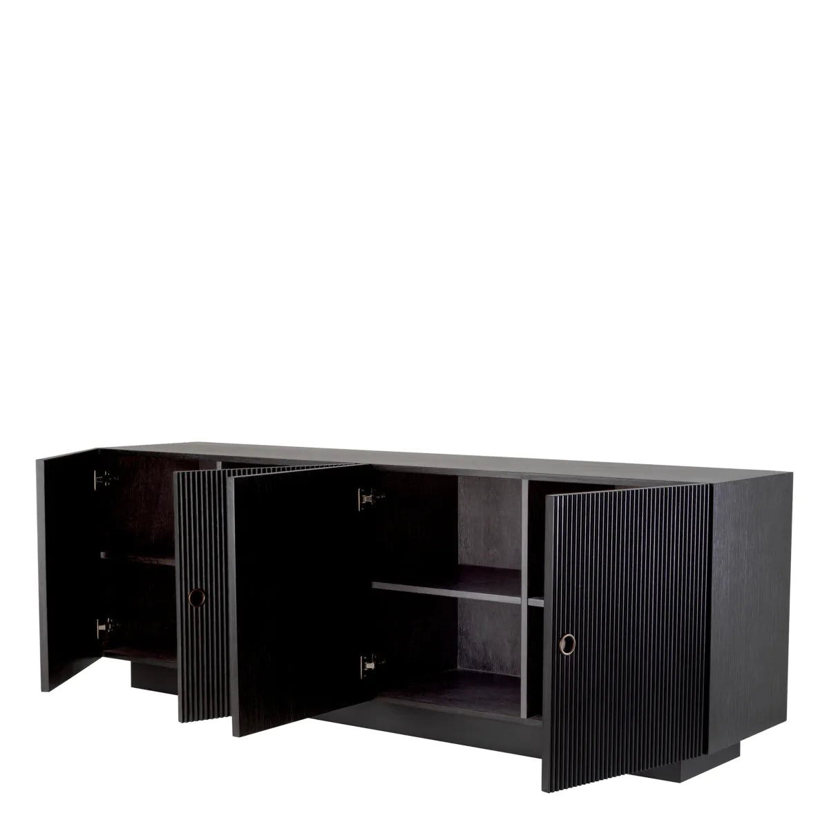 Dimitrios Fluted Oak Sideboard | Charcoal