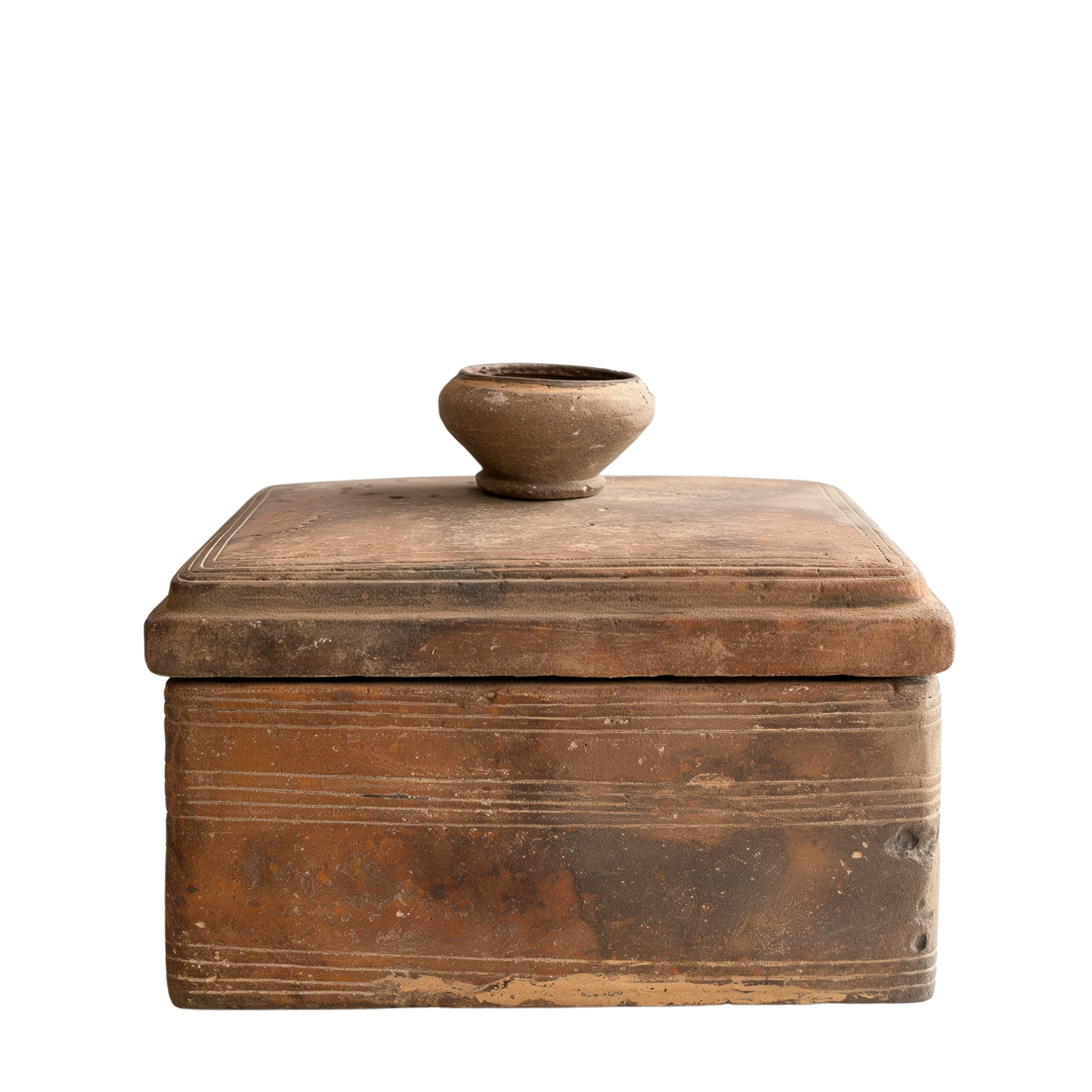 Burmese Antique Terracotta Offering Box | 19th Century