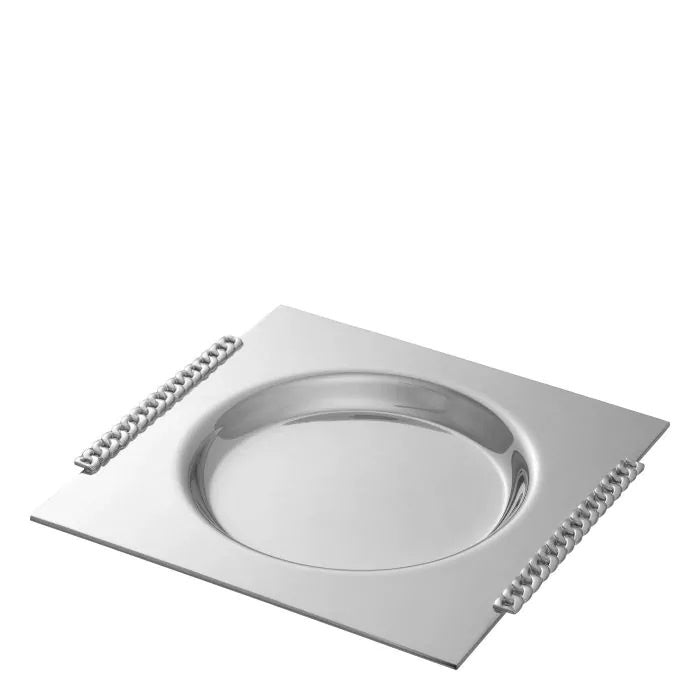 Chain-Link Handle Square Dish