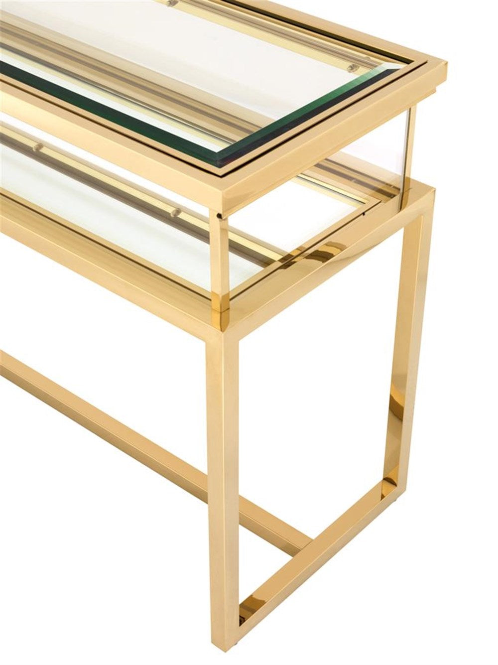 Harvey Console Table | Brushed Brass