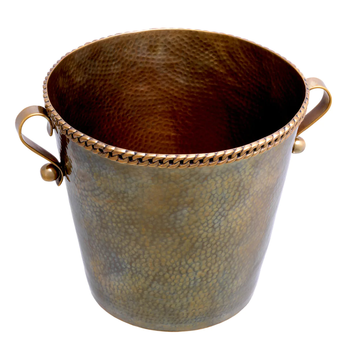 Hammered Metal Ice Bucket