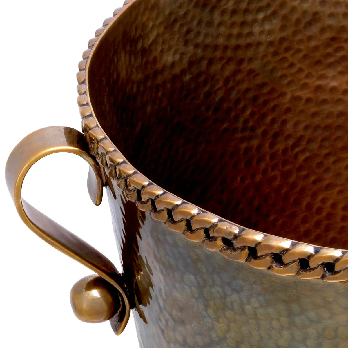 Hammered Metal Ice Bucket