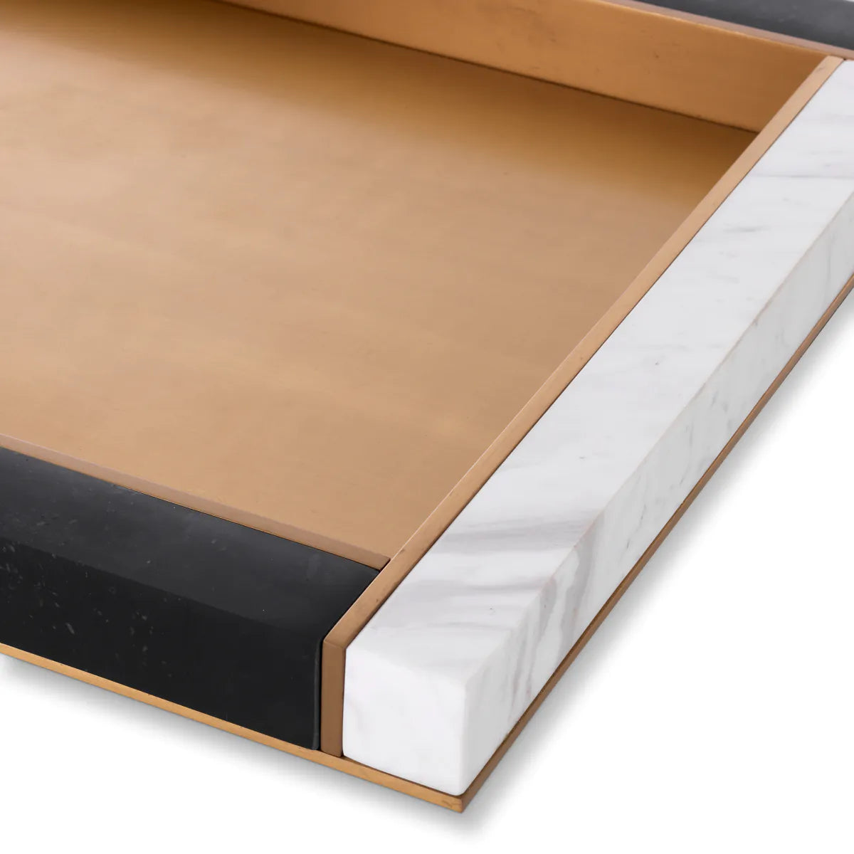 Harper Brass & Marble Tray | Small