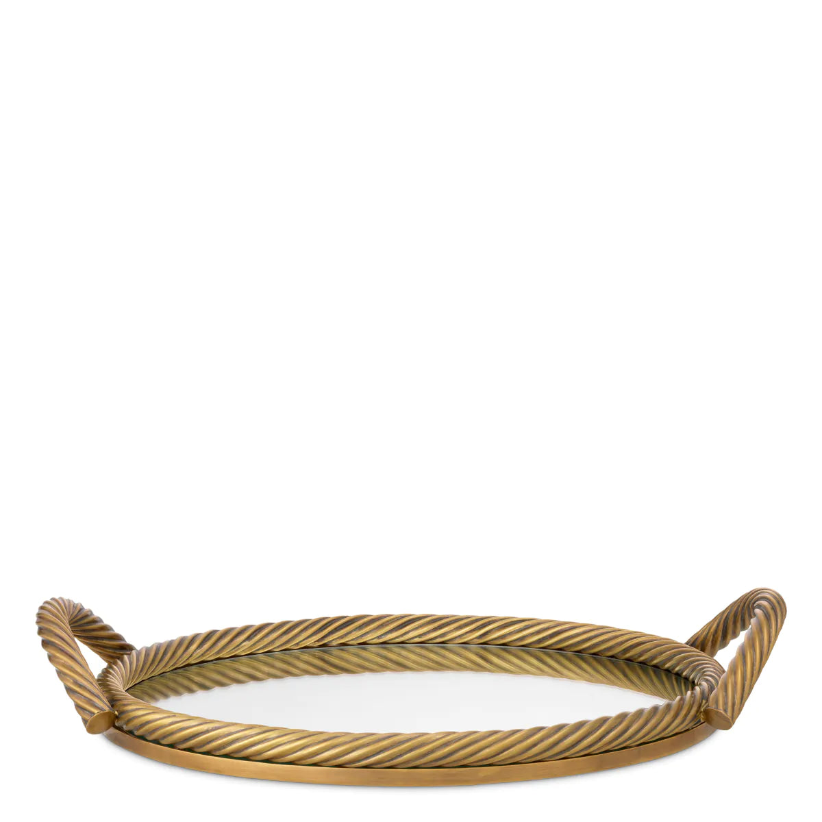 Gilded Rope Tray | Round