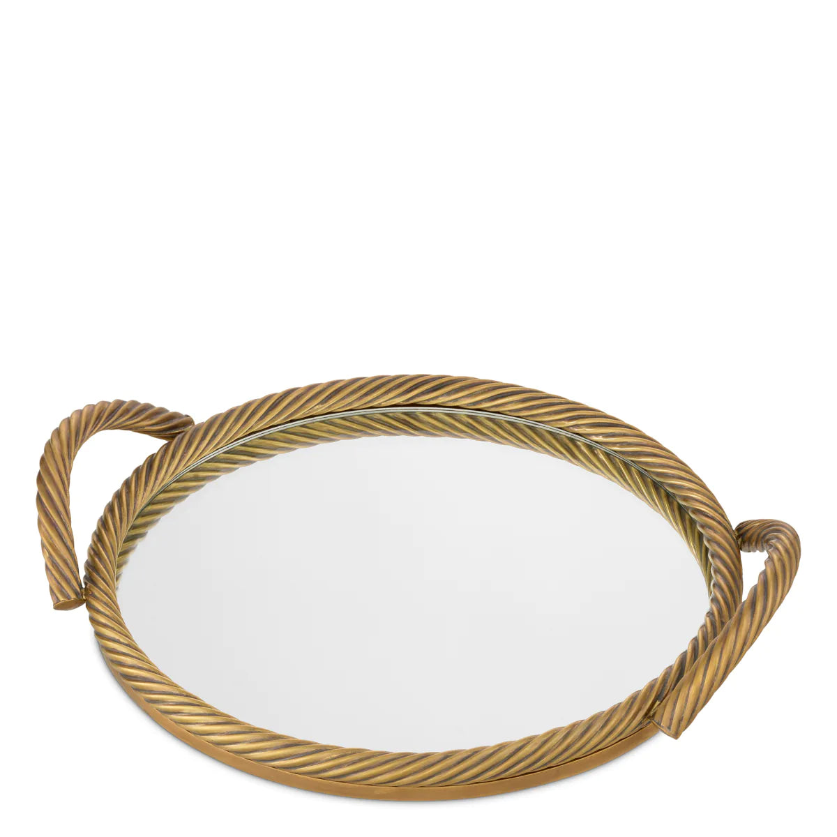 Gilded Rope Tray | Round