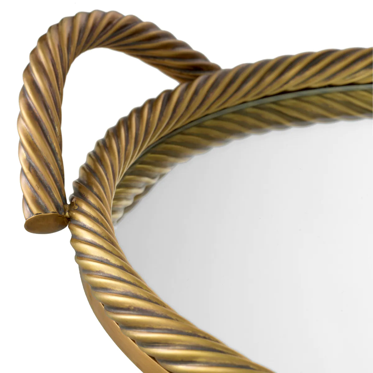 Gilded Rope Tray | Round