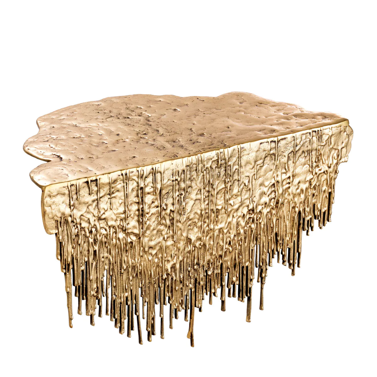 Gilded Brutalist Sculpture